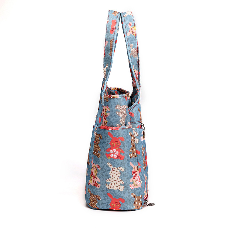 Large Capacity Women's Shoulder Bag Leisure Outdoor Shopping Handbag New Printed Women's Bag Waterproof Nylon Cloth Bag details Picture