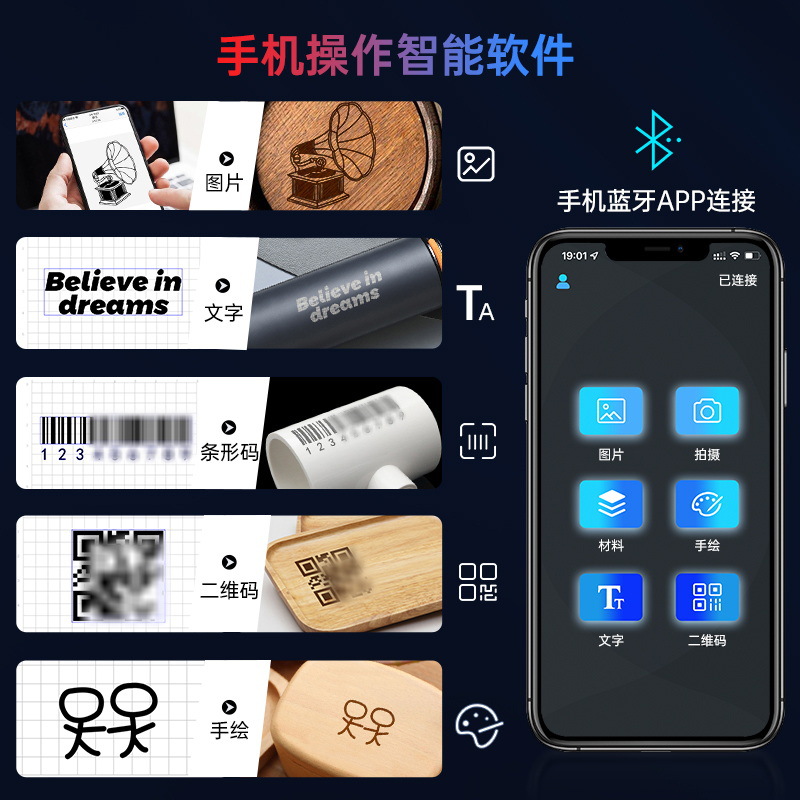 Carving Daja Micro Laser Engraving Machine Diy Small Desktop Mini Lettering Marking Machine Wood Leather Laser Application Scenario
