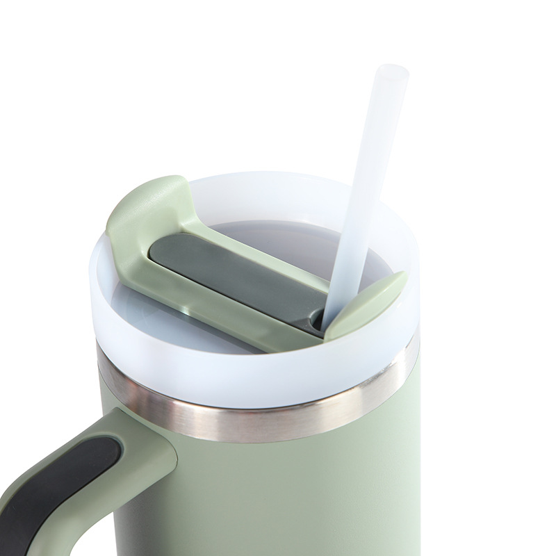 Cross-border second-generation 30oz insulated cup, frosted stainless steel insulated cup, travel portable hand-held insulated cup with car handle Specification image