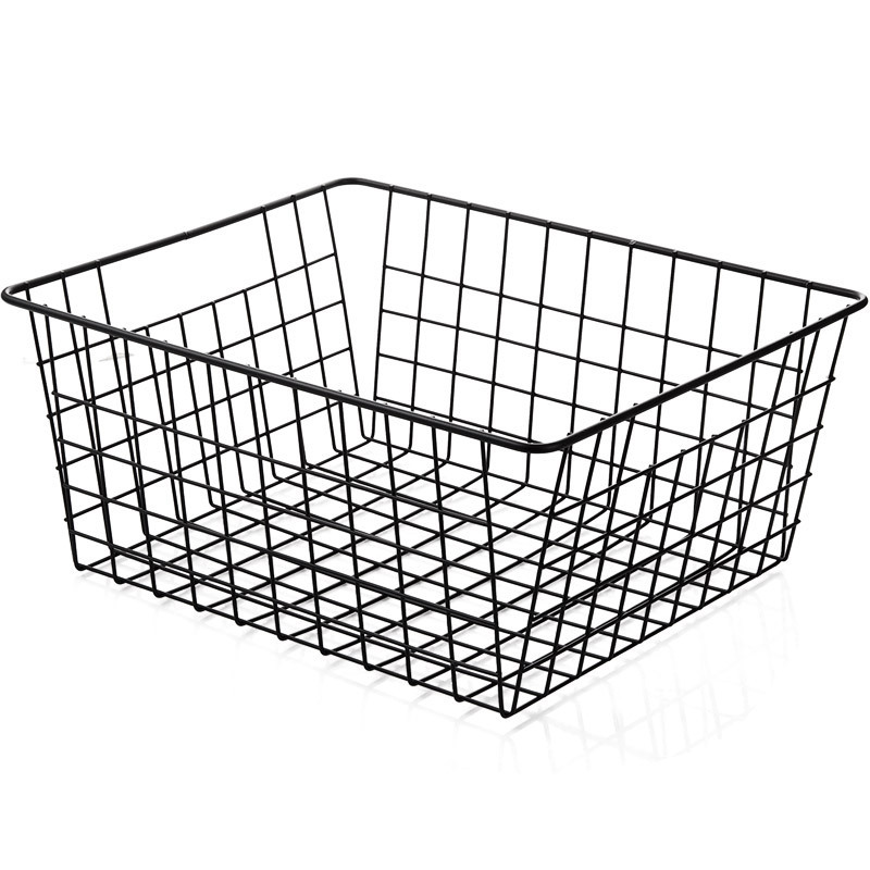 Factory Direct Iron Storage Basket Storage Basket Iron Storage Basket Bathroom Desktop Organizing Cosmetics Small Basket Item Picture