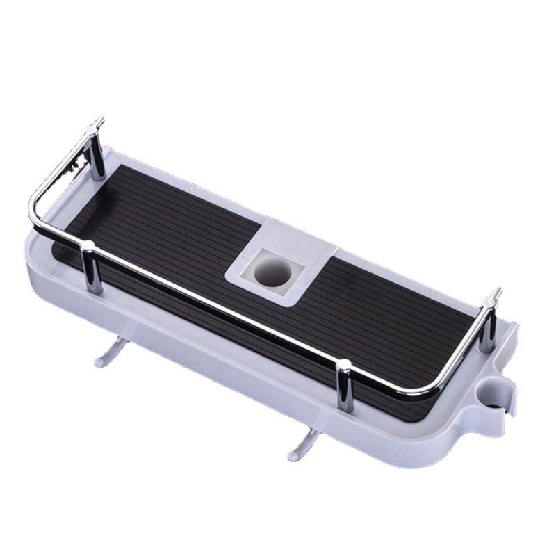 淋浴杆花洒置白底实物图