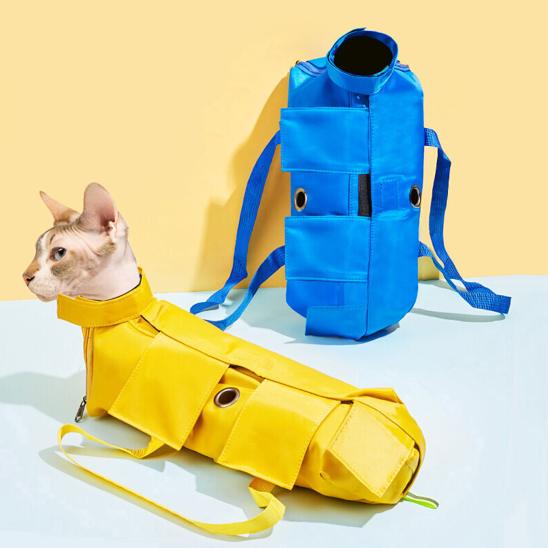 猫包外出包便携可折叠宠物手提猫咪保定包防抓咬固定猫袋子打针包