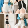 Three-inch safety pants with anti-glare lace for home wear, black ice silk comfortable and close-fitting summer base shorts 3015 Application Scenario