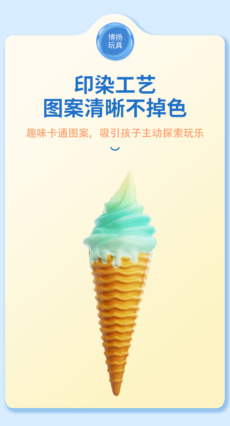 冰淇淋慢回弹玩具捏捏乐减压玩具儿童卡通炫彩仿真蛋筒模具批发详情5