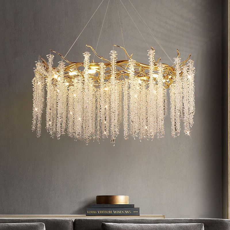 Chandelier Crystal Lamp Living Room Chandelier Modern Simple Luxury Crystal Beauty French Dining Room Master Bedroom Art Light