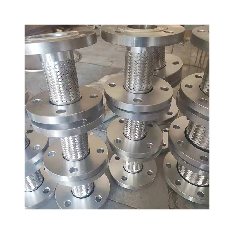 Flanged metal hose, 304 stainless steel metal corrugated pipe, metal hose quick-installation joint corrugated pipe Item Picture