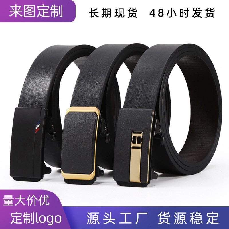Stall Belt Men 94 Lines Inside Wear Toothless Automatic Buckle Belt Fashion All Commercial Aviation Belts Wholesale
