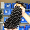 Foreign trade real hair curtain deep wave human hair Natural Color Spring Factory wholesale Specification image