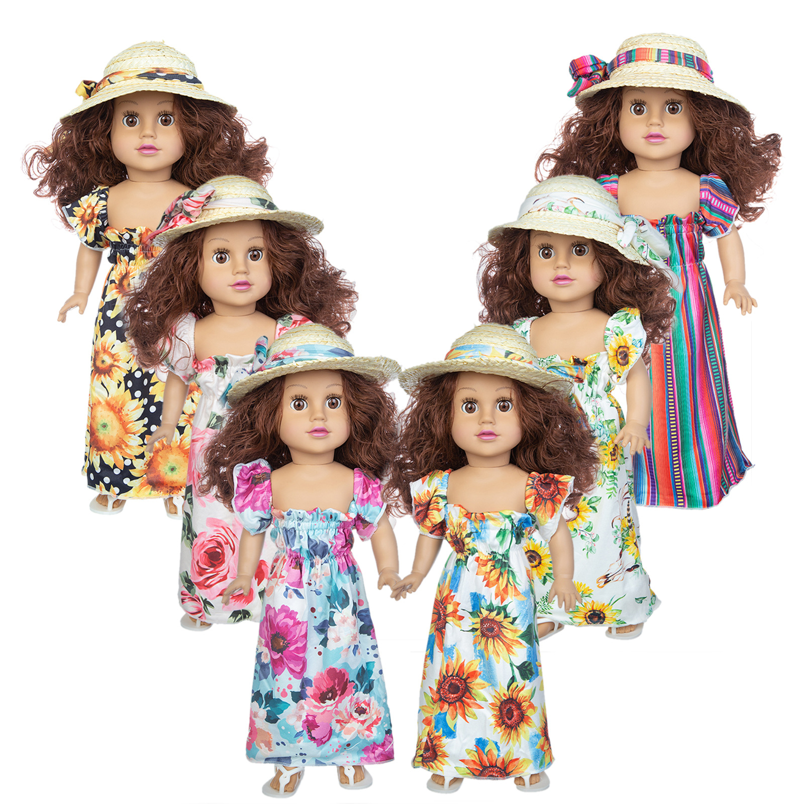 Cross-border simulation doll 19-inch American girl doll, vinyl doll, bjd simulation doll, rebirth doll wholesale