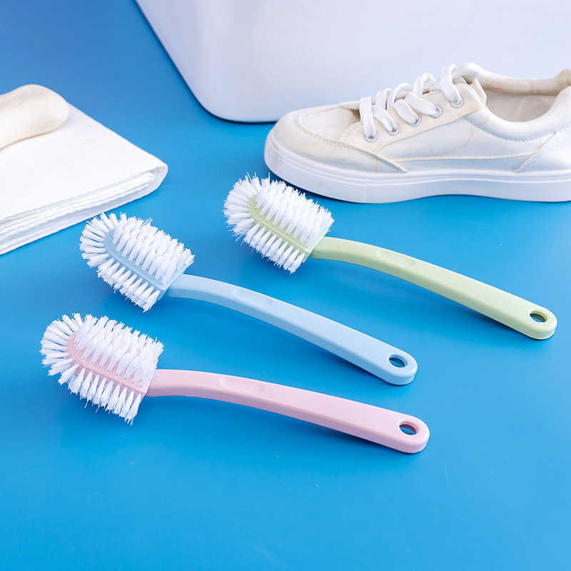 Shoe brushes, household plastic brushes, soft-bristled shoe washing brushes, clothing cleaning, multi-functional five-sided plastic laundry and shoe washing brushes wholesale Specification image