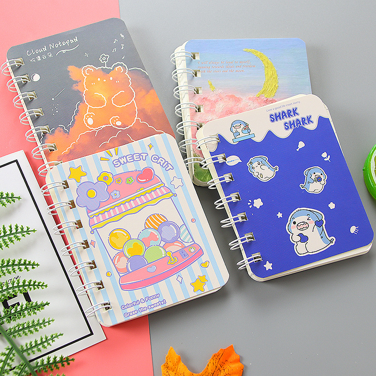 Oil Painting Landscape A7 Coil This Cute Stationery Student Diary Mini Portable Office Notepad Notepad Specification drawing