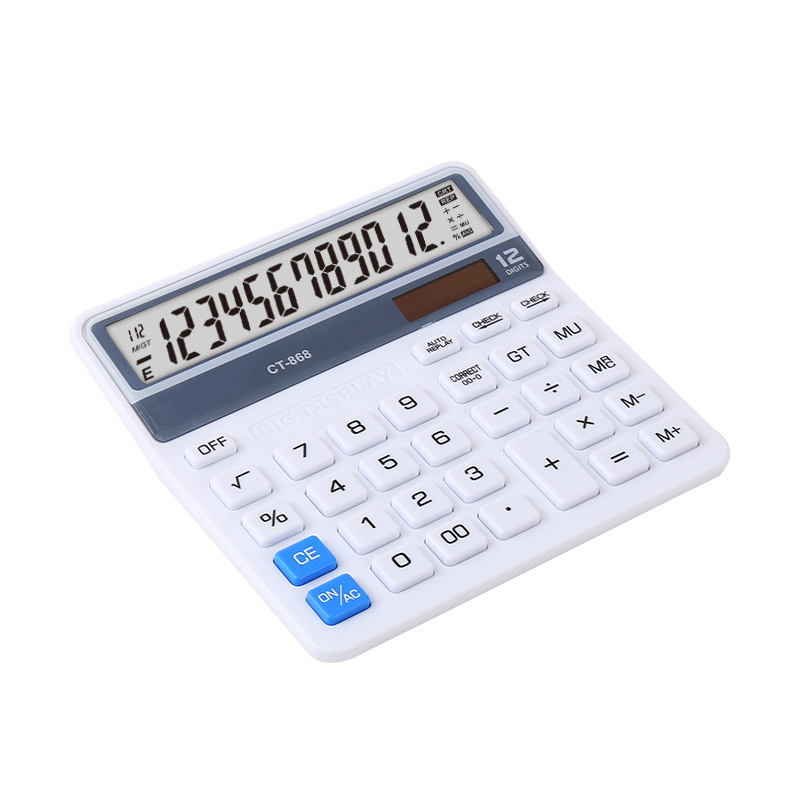 Factory direct supply financial calculator, office calculator, logo customized calculator CT-868 Specification image