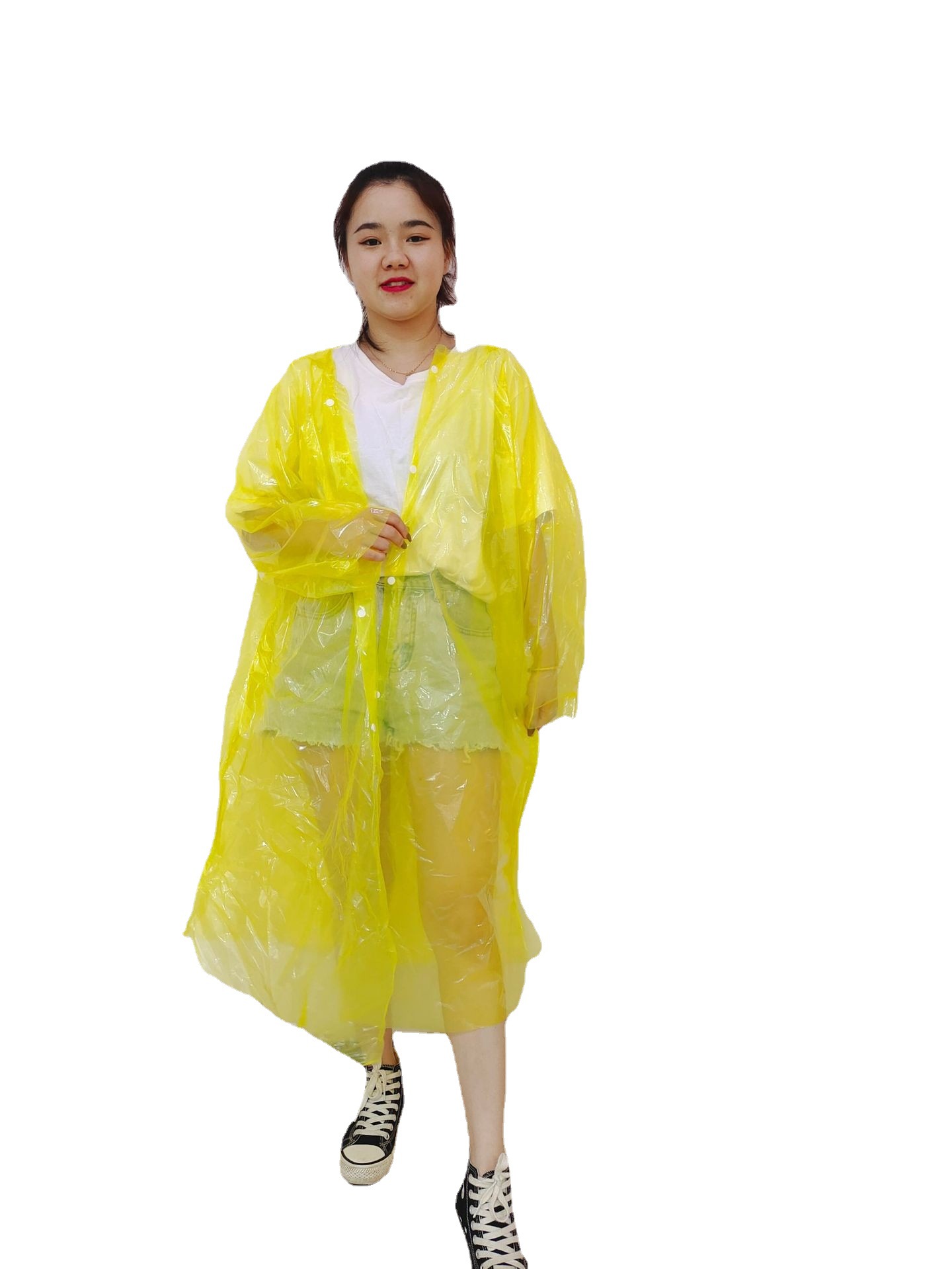一次性雨衣批白底实物图