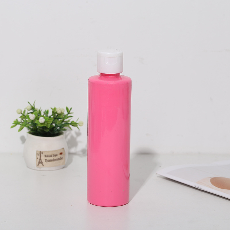 Factory direct sales of acrylic paint for enameling, 200ml bottle, DIY coloring, 16-color art wholesale, waterproof details Picture