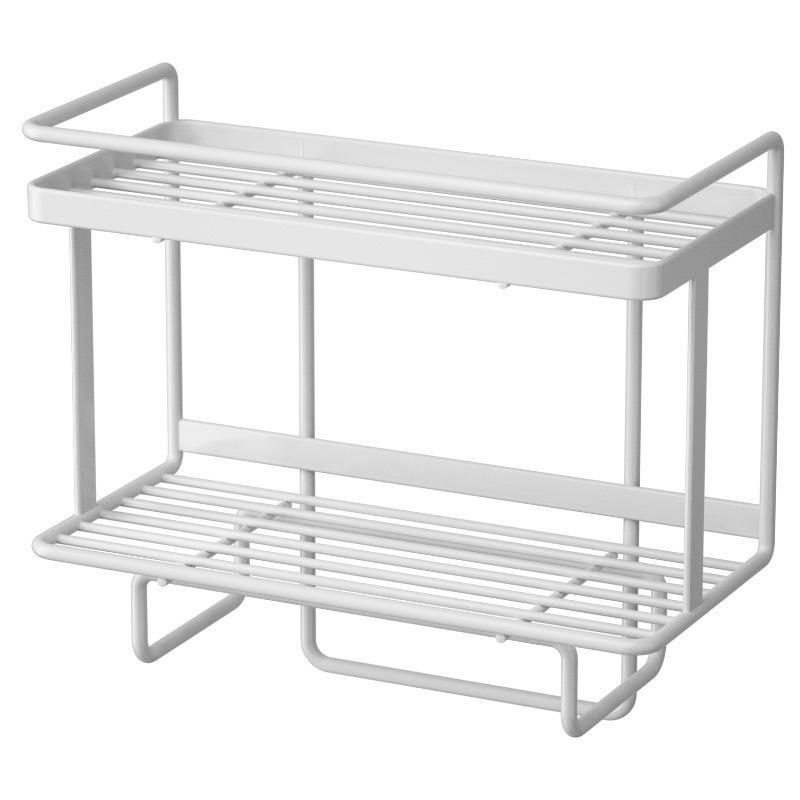 Toilet Tank Storage Rack Wrought Iron Toilet Perforation-Free Multi-Functional Storage Rack Bathroom Toilet Above The Shelf Item Picture