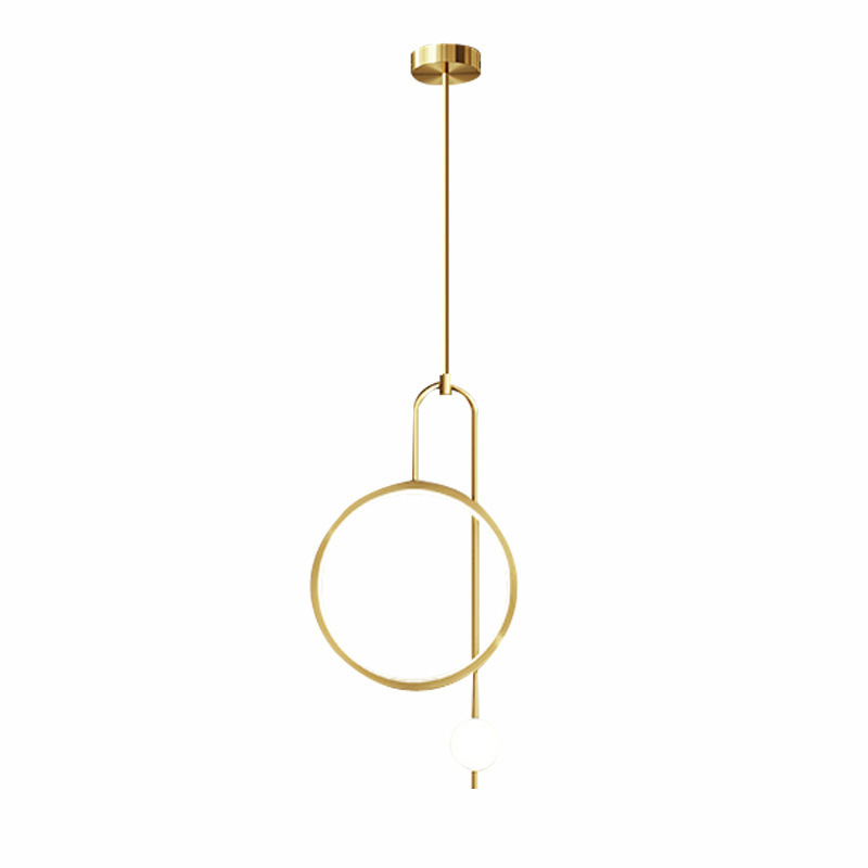 The bedside chandelier in the bedroom is a modern and simple Nordic light luxury living room background wall. It is a creative bedside lamp designed by a popular designer Item Picture