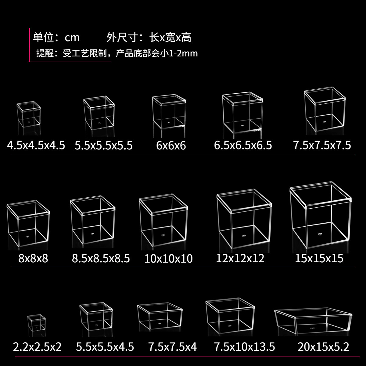 收纳/收纳盒/药盒/注塑盒/泡泡玛特手办产品图