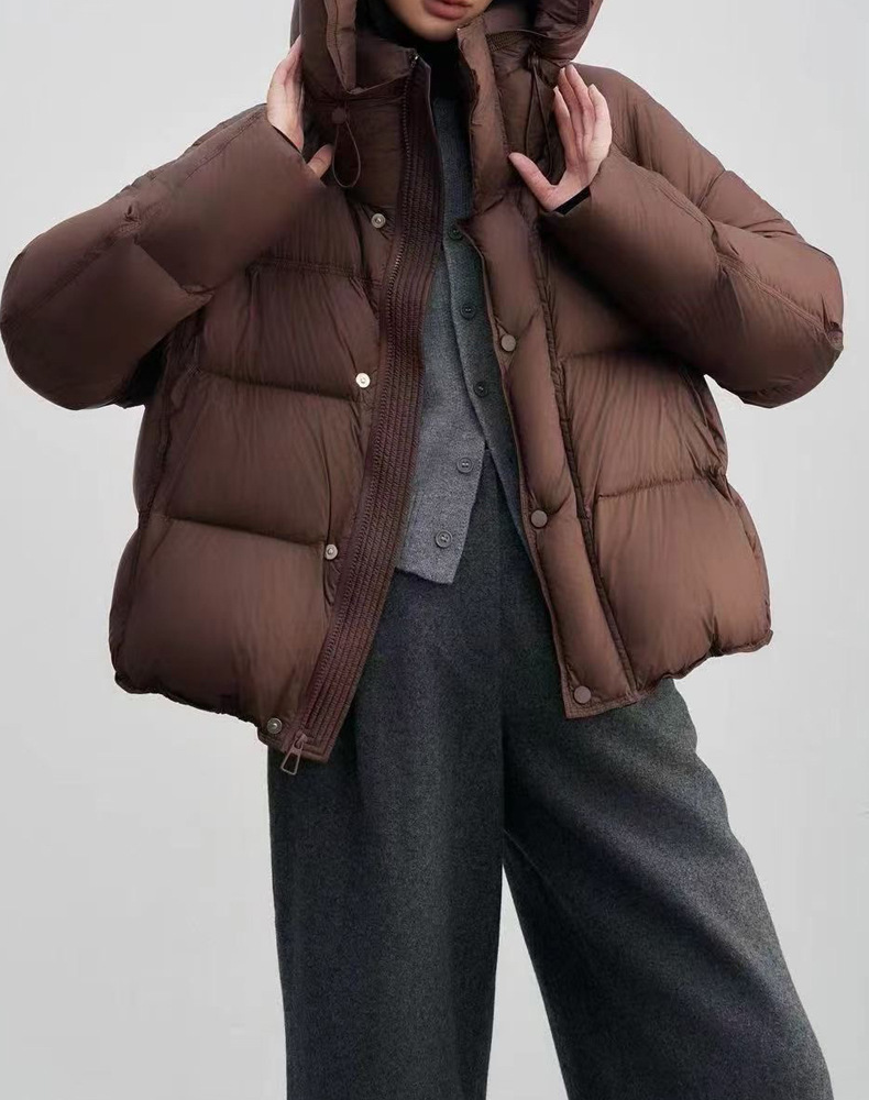 羽绒服女款冬季女装新款90鸭绒外套短款冬装女式高级感平湖详情6