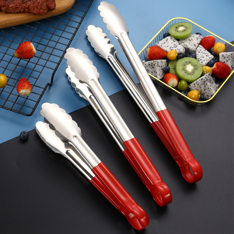 Stainless Steel Food Tongs Home Kitchen Multi-Functional Barbecue Tongs Buffet Steak Tongs Roast Tongs Baked Bread Tongs Specification drawing