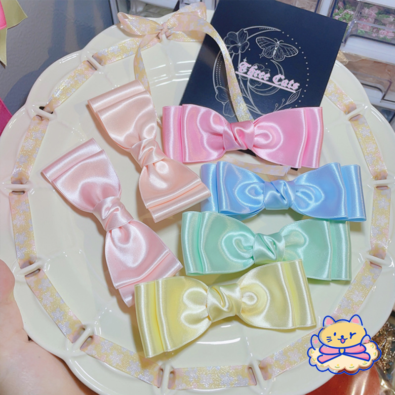 T! Japan Imported Satin Diamond Polyester With Small Code Hand-Made Diy Hair Accessories Lolita Bow Material