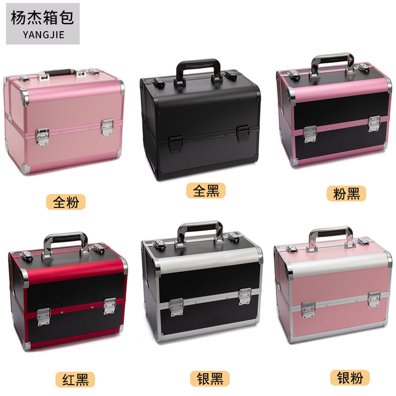 美甲箱化妆师彩妆纹绣箱美睫套装新娘化妆品跟妆师可爱工具箱