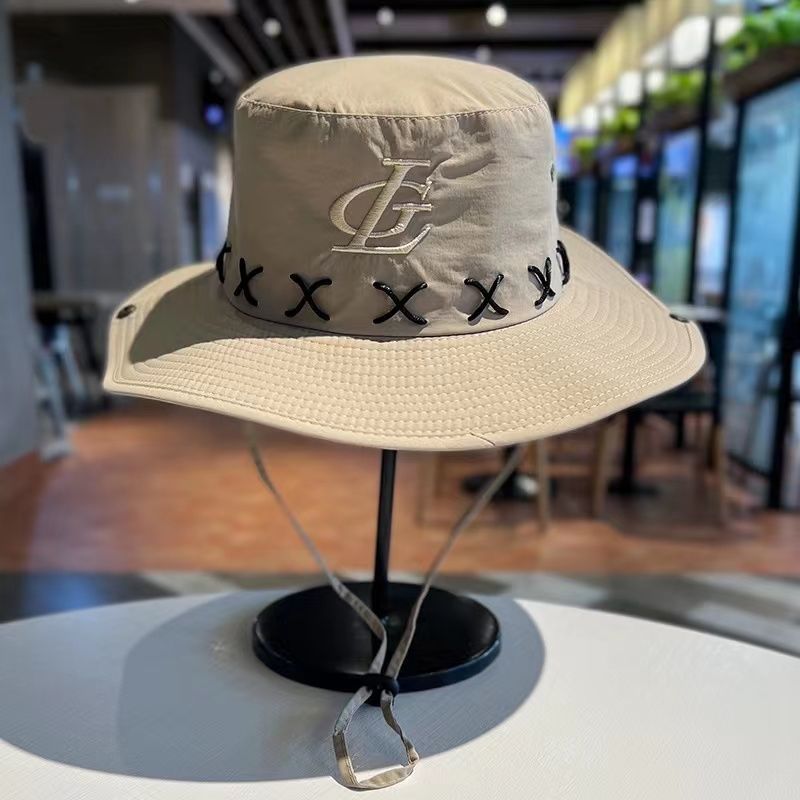 夏季帽子男渔夫帽大檐遮阳帽户外旅游防晒帽子女时尚百搭女士帽