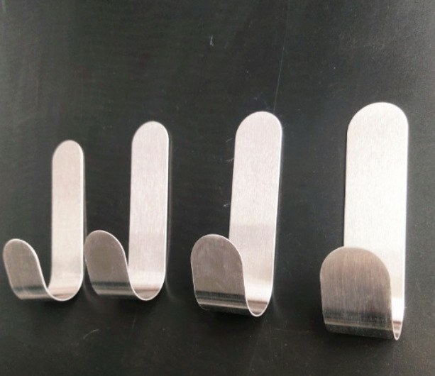 Stainless steel dormitory J-shaped adhesive hook