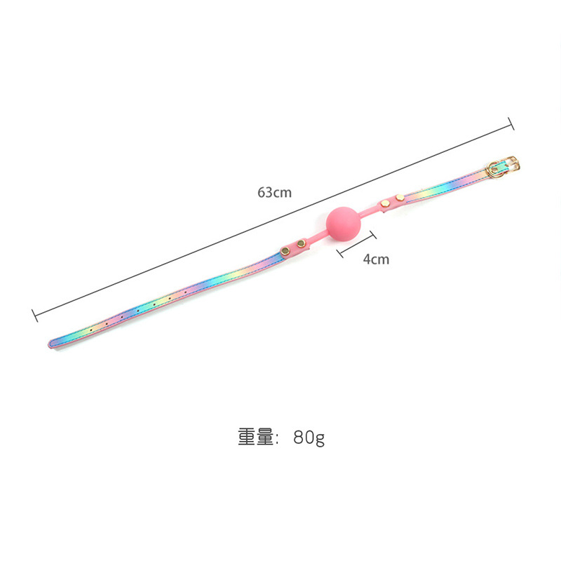 New rainbow color silicone mouth plug sex toys sex supplies sm tone teaching mouth ball adult products Item Picture