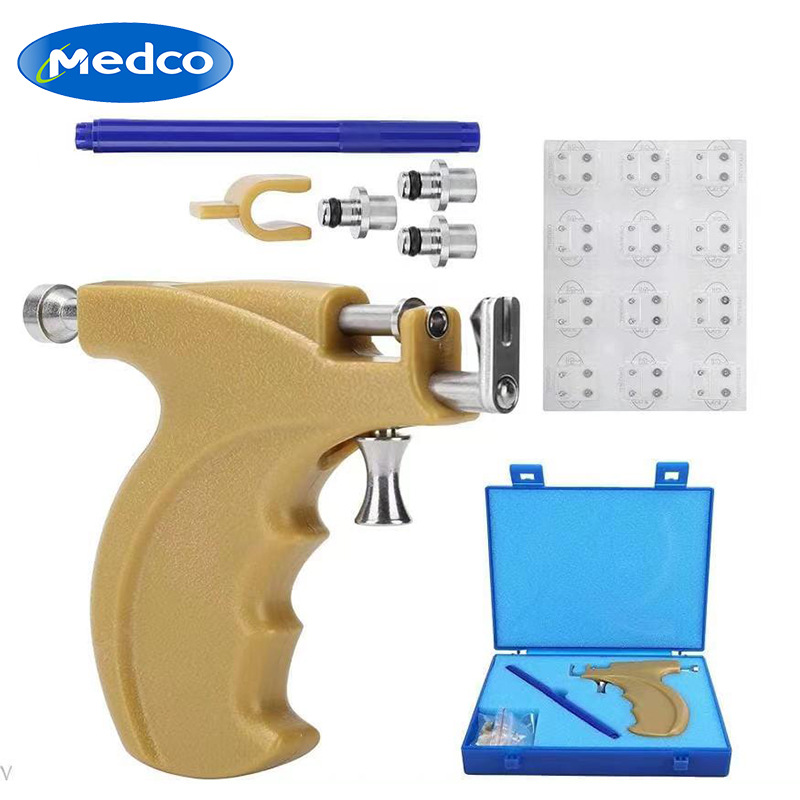 跨境专供打耳洞神器微痛耳钉枪打耳洞工具套装不锈钢穿刺枪耳钉枪