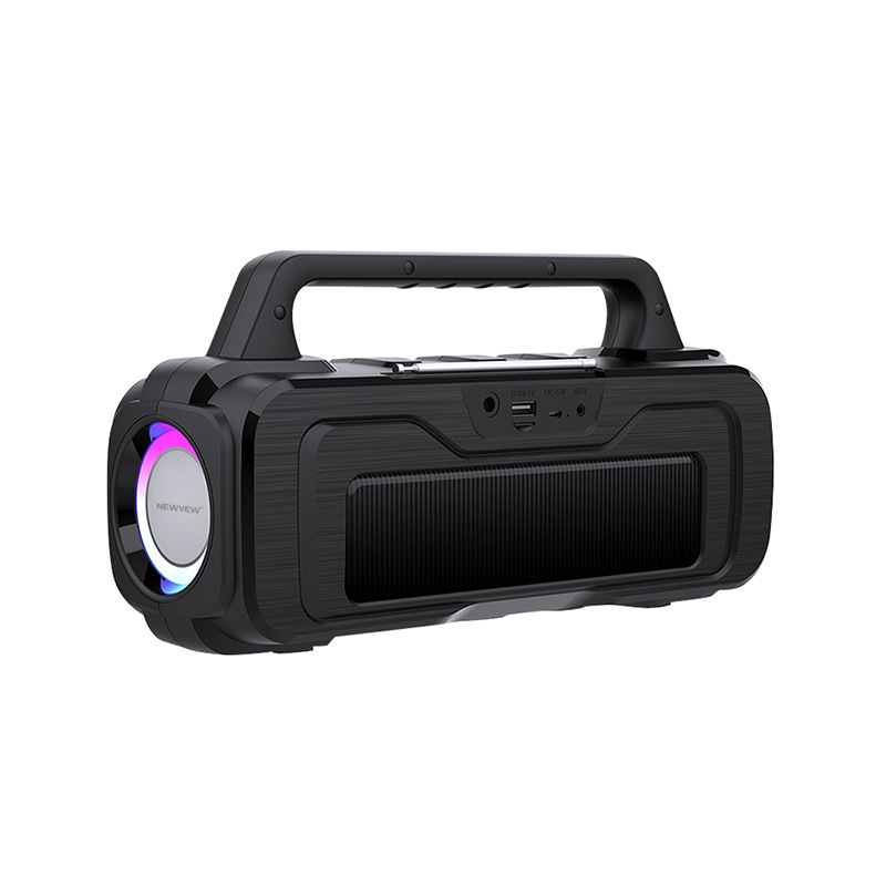 New Bluetooth Speaker Heavy Bass Solar Outdoor Portable Radio Square Dance Small Speaker Nv-8946 Specification drawing