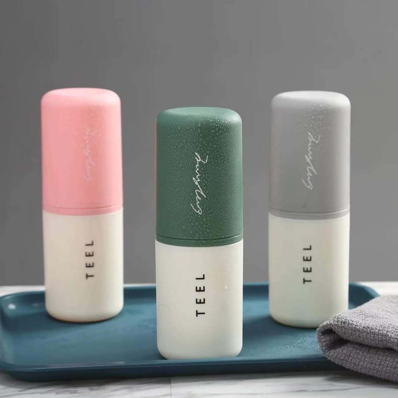 Travel toiletry cup Portable mouthwash cup Dental case Dental jar Dental bucket set toothbrush dental cup storage case Brushing cup Application Scenario