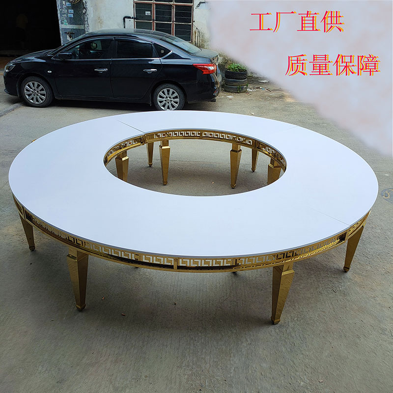 Star Factory supplies stainless steel European-style wedding dining tables, hotel banquet tables, and tempered glass round tables for wholesale Application Scenario