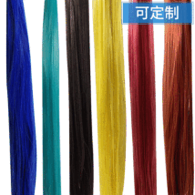 低温假发化纤丝 接发原料化纤丝发帘子 假发原料彩色化纤丝