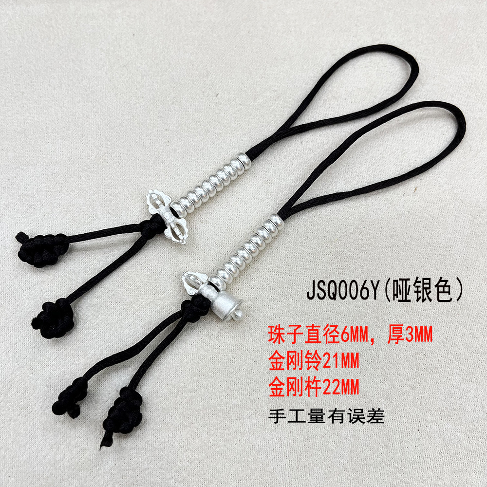 Handmade old Tibetan-style Buddhist prayer bead counter, bell and pestle ritual implements, retro pendant, bracelet, necklace, jewelry accessories pic 8