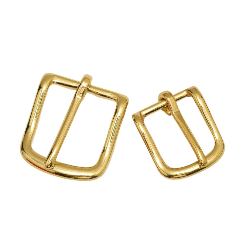 Pure Copper Belt Buckle Men's Brass Belt Day Word Buckle Day Word Needle Buckle Bag Hardware Accessories Wholesale Application Scenario