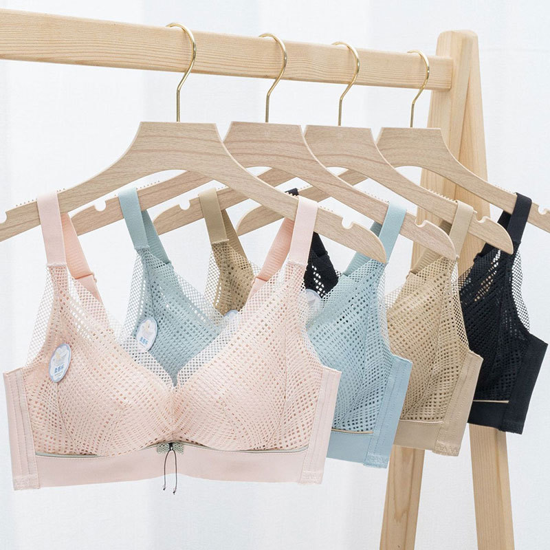 New Lingerie For Girls No Underwire Small Breast Push-Up Lace Sexy Close Breast Comfortable Breathable Latex Bra Specification drawing