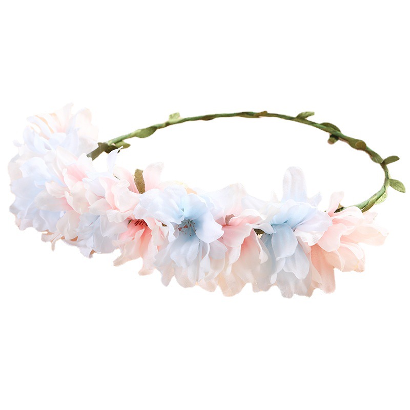 Garland head accessories, hair flowers, hair ornaments, wreaths, hair bands, seaside vacation, children's performance props, headwear Item Picture