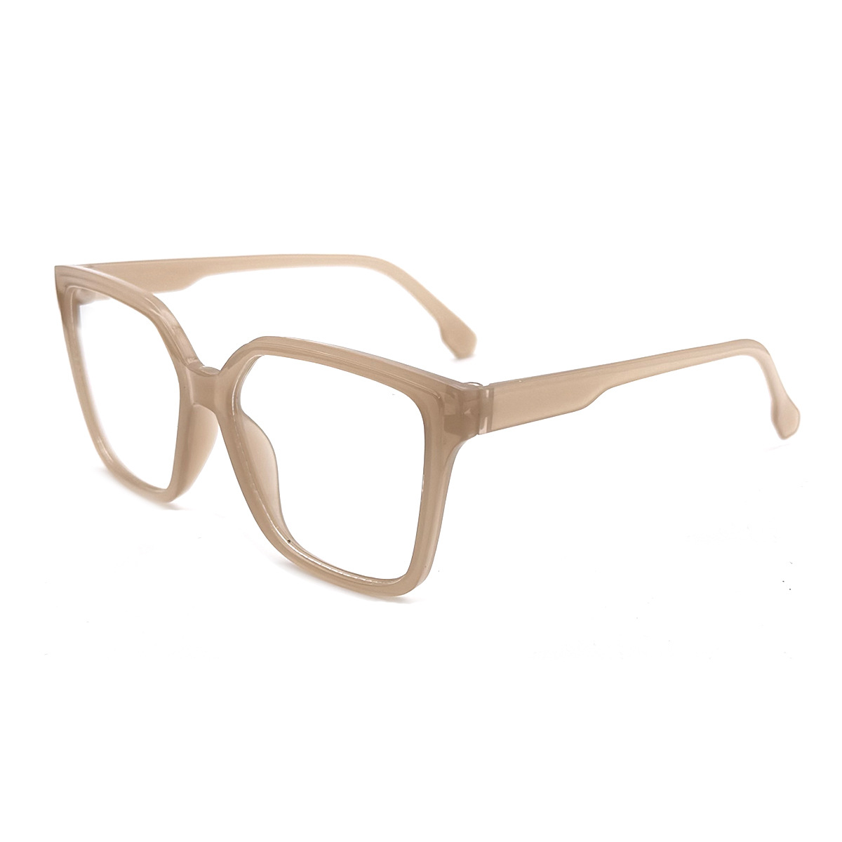 2025 Large square frame glasses, flat light glasses, women's anti-blue light glasses, natural face brightening small frame glasses Glasse Application Scenario