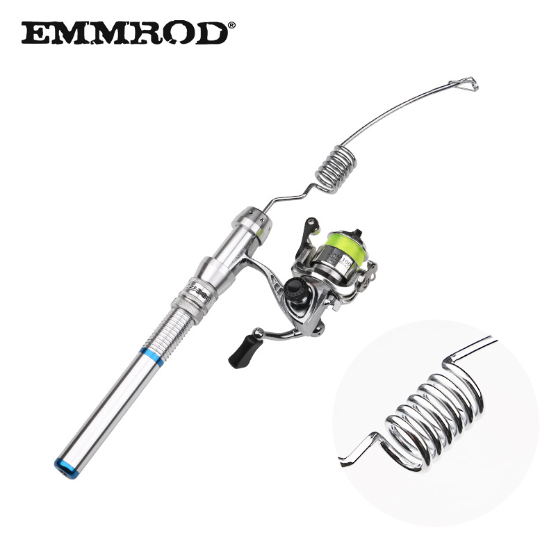 EMMROD超小迷你版 冰钓竿钓鱼竿冬季鱼竿套装 冰钓渔具套装IZ-XM