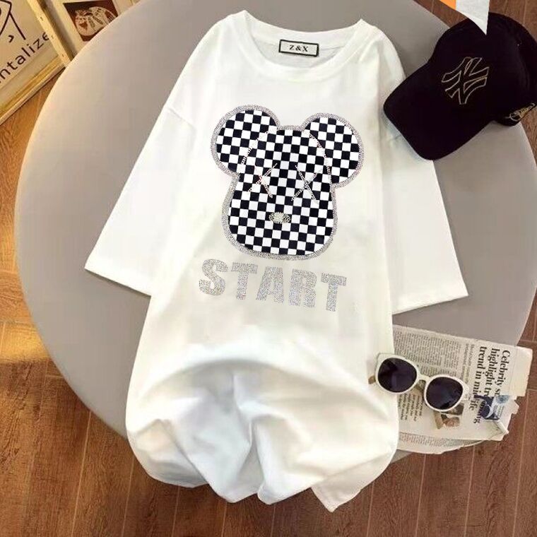女式T恤实物图