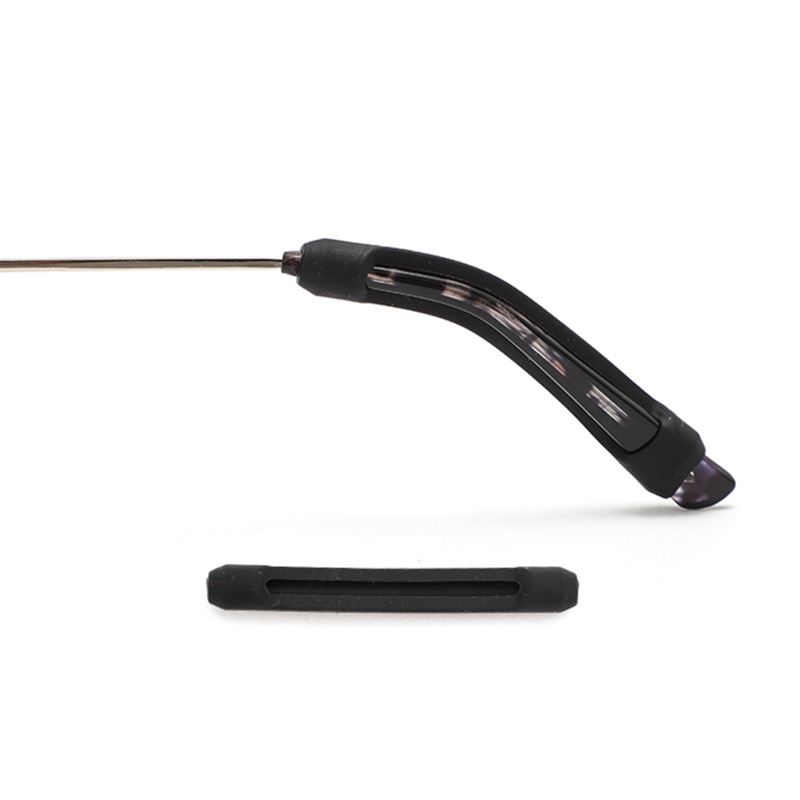 Anti-slip eyeglass leg covers, ear covers, ear hooks, ear pads, eye leg accessories, fixed anti-drop silicone eyeglass leg and foot covers wholesale details Picture