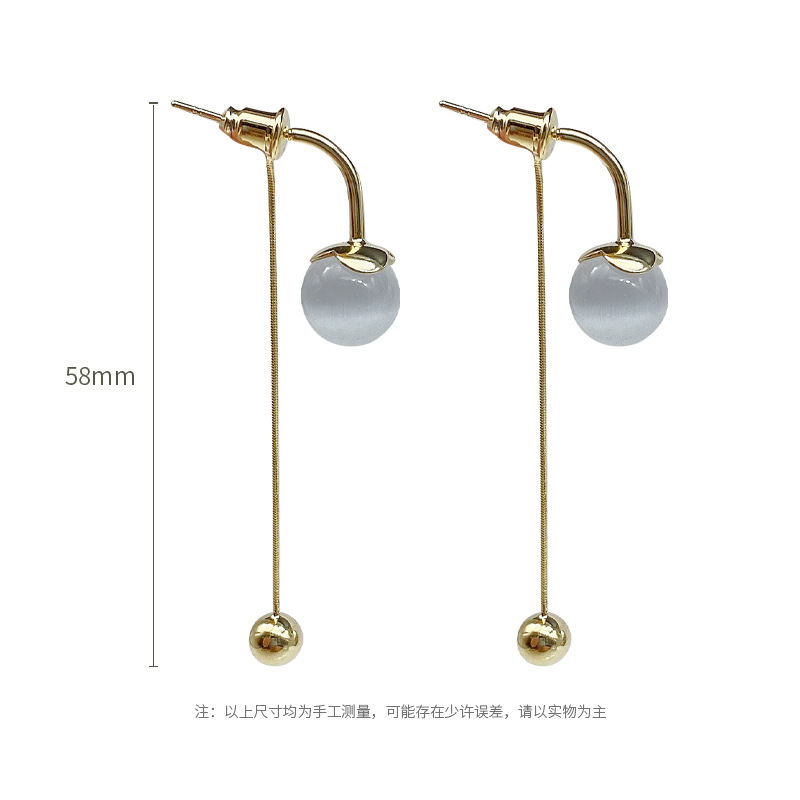 Obi's new S925 silver needle Opal high-grade earrings wholesale fashion women's earrings independent packaging Item Picture