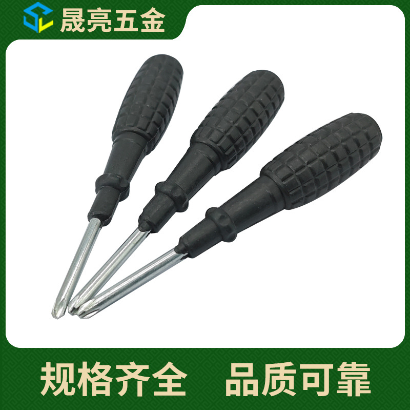Galvanized Carbon Steel General Purpose Cross Flat-Head Screwdriver Tool Large Grenade Phillips Screwdriver With Handle Black details Picture