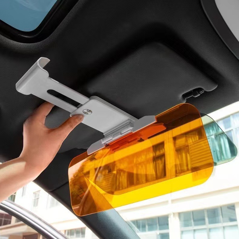 Cross border car anti-high beam visor mirror Anti-glare mirror driver goggles for both day and night button visor Specification drawing