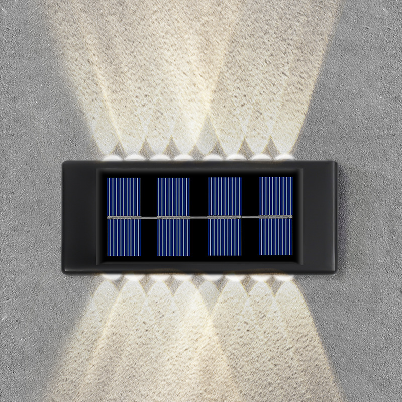 Amazon Outdoor Wall Light Garden Wall Light Balcony Garden Wash Wall Ultra-Bright Atmosphere Solar Night Light Application Scenario