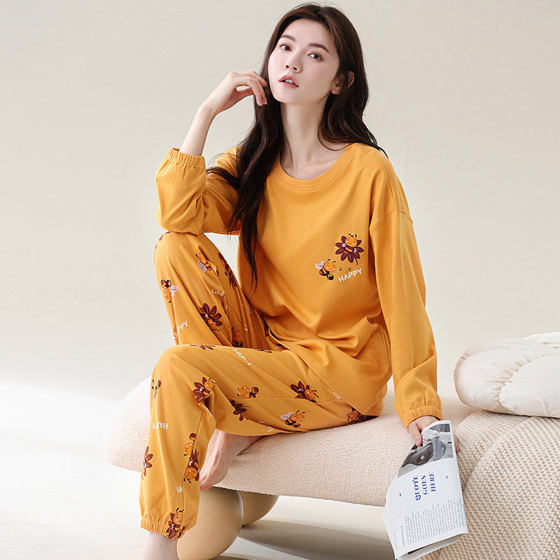 睡衣女长袖韩版/蚕丝睡衣/冰丝睡衣/纯棉女式套装/法兰绒家居服拉链细节图