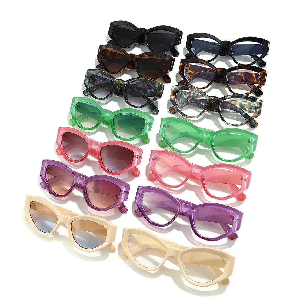 2024 New cat-eye glasses, trendy European and American retro men's sunglasses, fashionable dressing sunglasses, new women's glasses Application Scenario