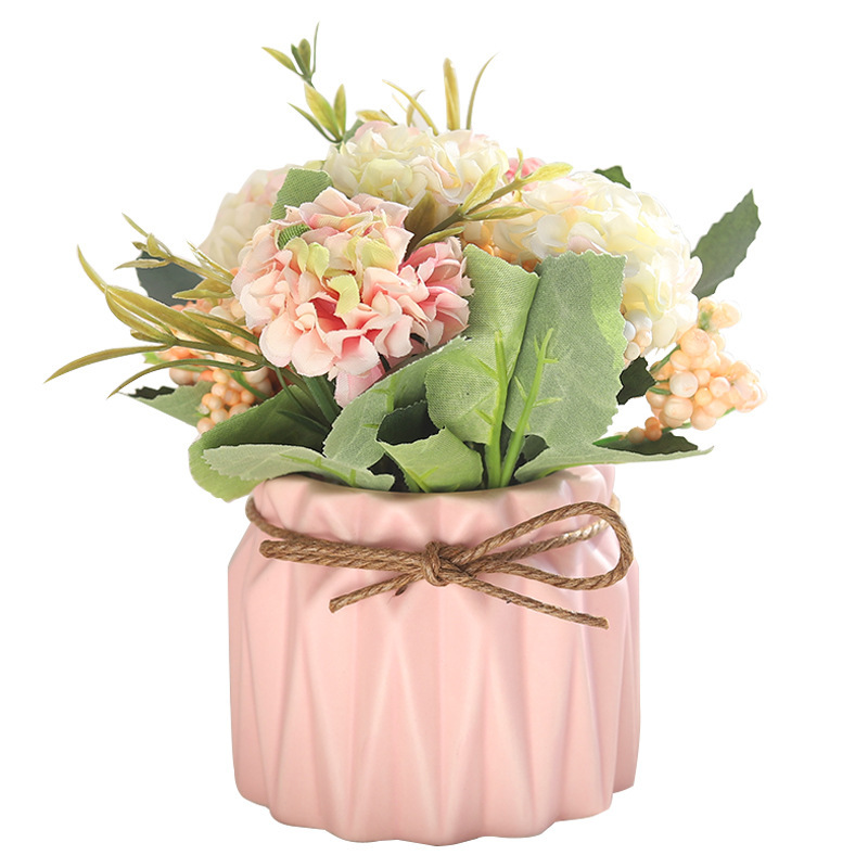 European-style artificial plant bonsai, silk flowers, flower plants, ceramic potted plants, Valentine's Day gifts for girls, wholesale of artificial flowers Item Picture