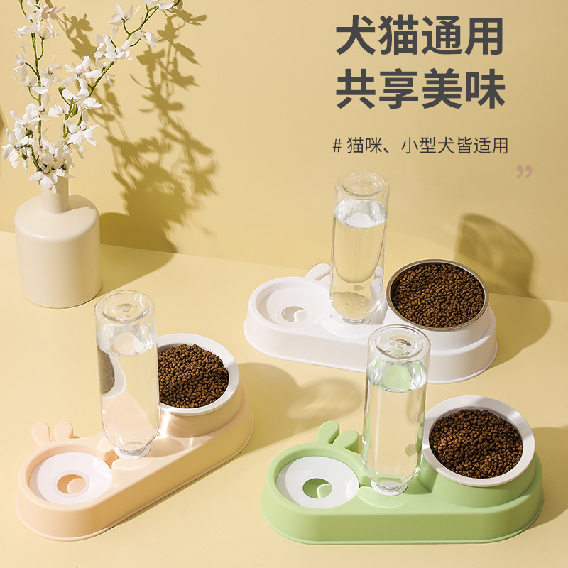 陶瓷猫碗狗碗防打翻自动喂食器批发宠物碗饮水器宠物狗盆一件代发