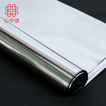 Heart square silver paper flower packaging material cellophane flower wrapping paper